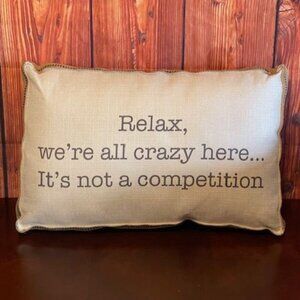 Decorative Throw Pillow With Quote Home‎ Decor Sofa By Splashworks Funny Gift